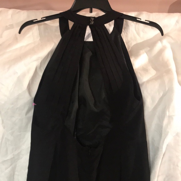 BCBG LBD.  High collar.  Open Back.  Silky lined - Picture 4 of 6